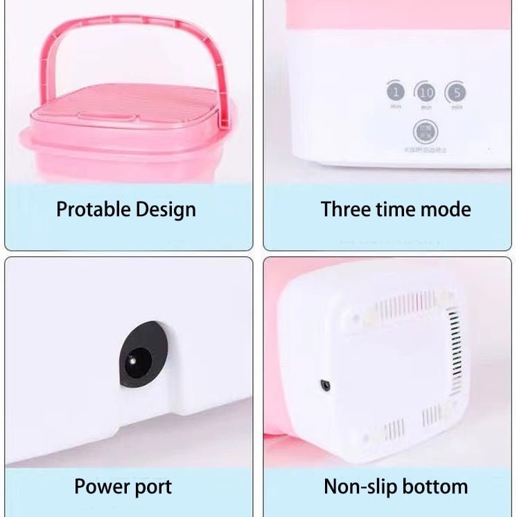 Mini Máquina De Lavar Roupa 2.8L Portátil - Imagem 4
