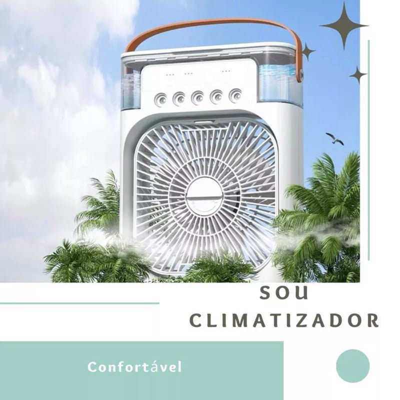 Mini Umidificador com Agua E Gelo Portátil - Imagem 2