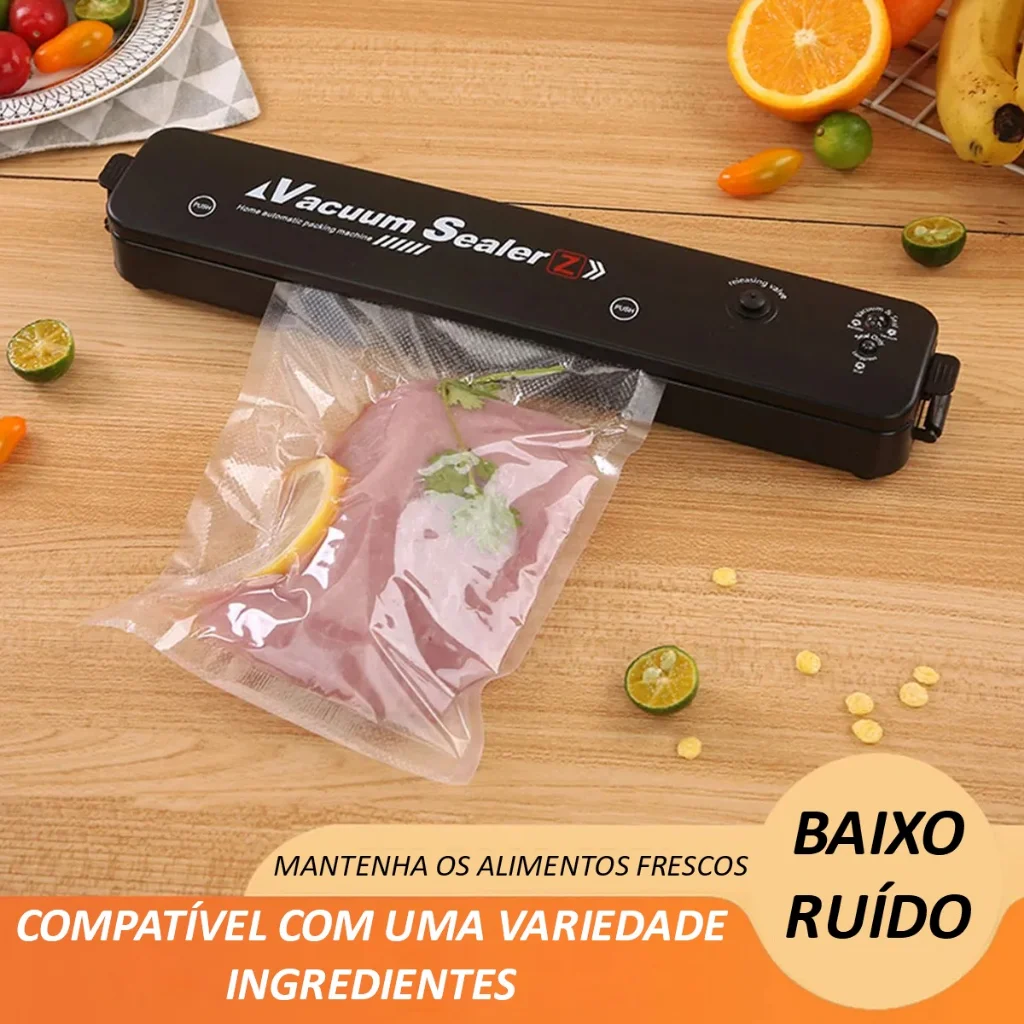 Seladora A Vácuo Portátil Alimentos Bivolt - Imagem 3