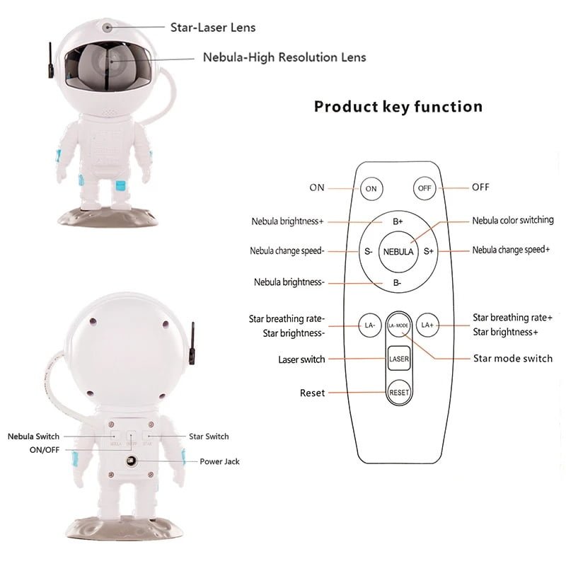 Projetor Astronauta com Controle Remoto - Imagem 9