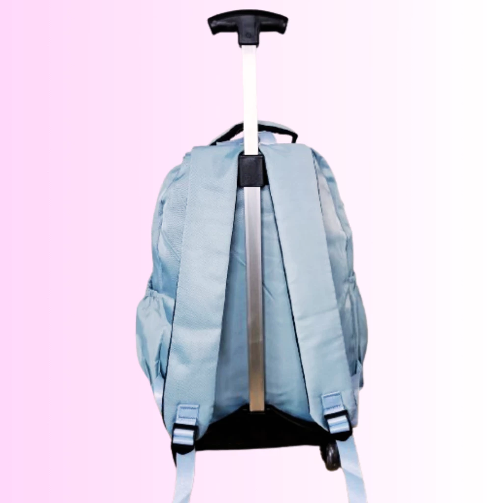 Mochila de Rodinha Tactel Impermeável com Chaveiro - Imagem 5